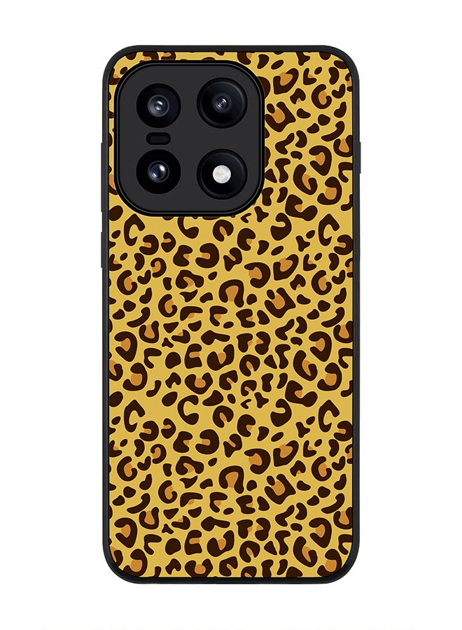 For OnePlus 15 Case,Slim fit Camera Protection, Shockproof Thin Phone cover  - Leopard Skin Print